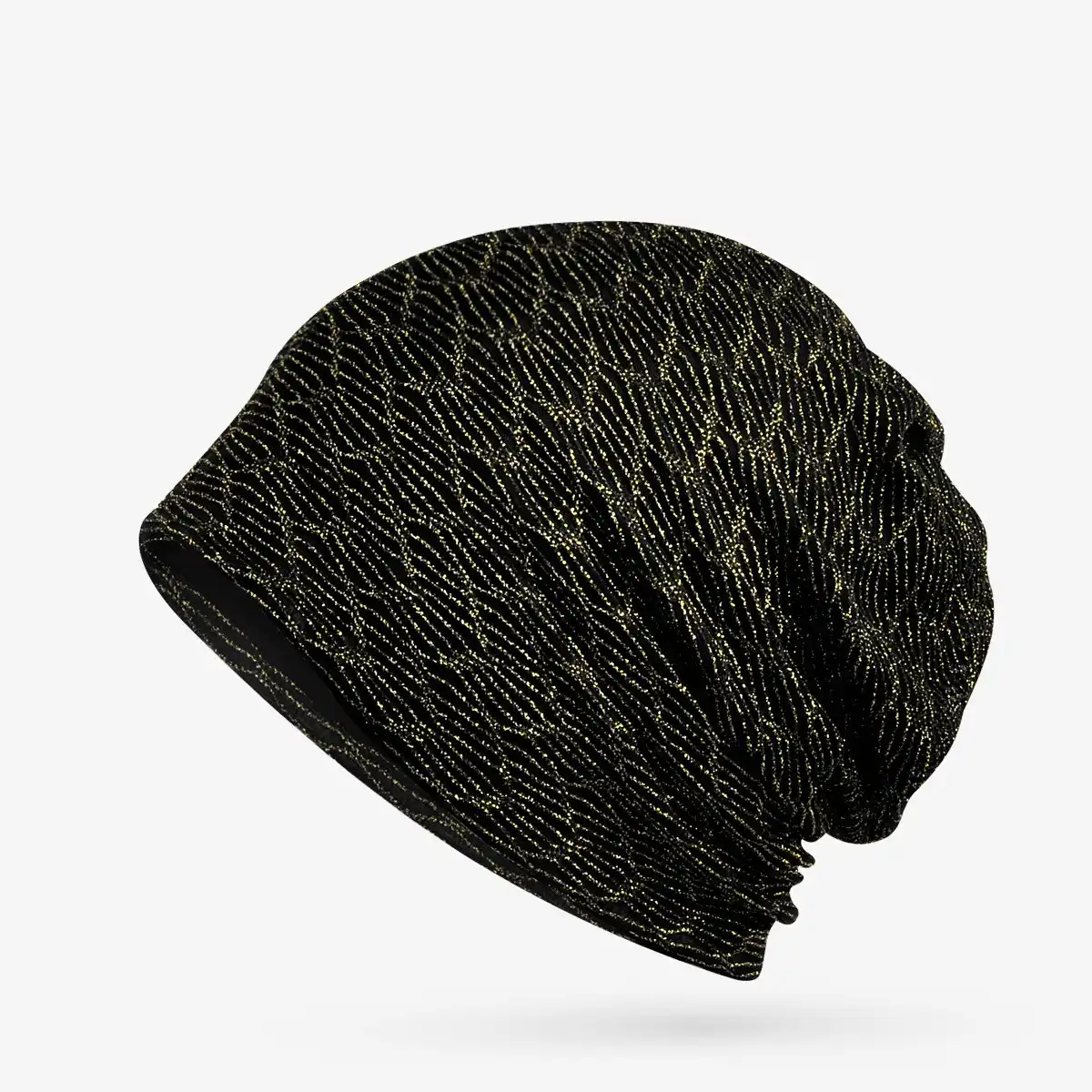 gold beanie hat
