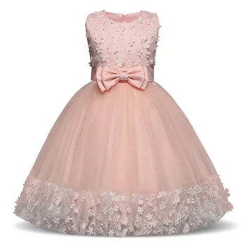 

Girls Dress Pink Party Sleeveless Princess Dresses Kids Clothes Christmas Birthday Wedding Dress Tutu Dresses For Girls Costume