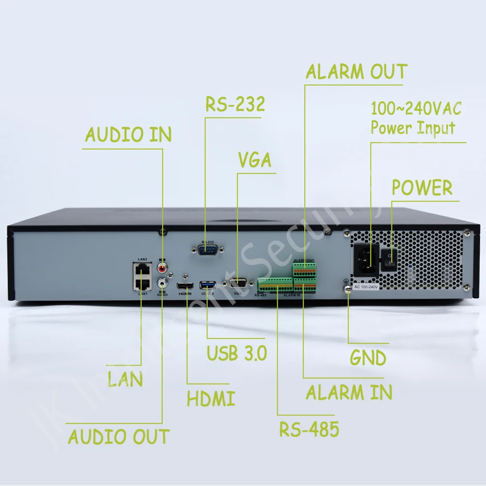 В наличии DS 7716NI E4 16CH NVR 4SATA Интерфейсы сетевой видеорегистратор без POE портов 6MP