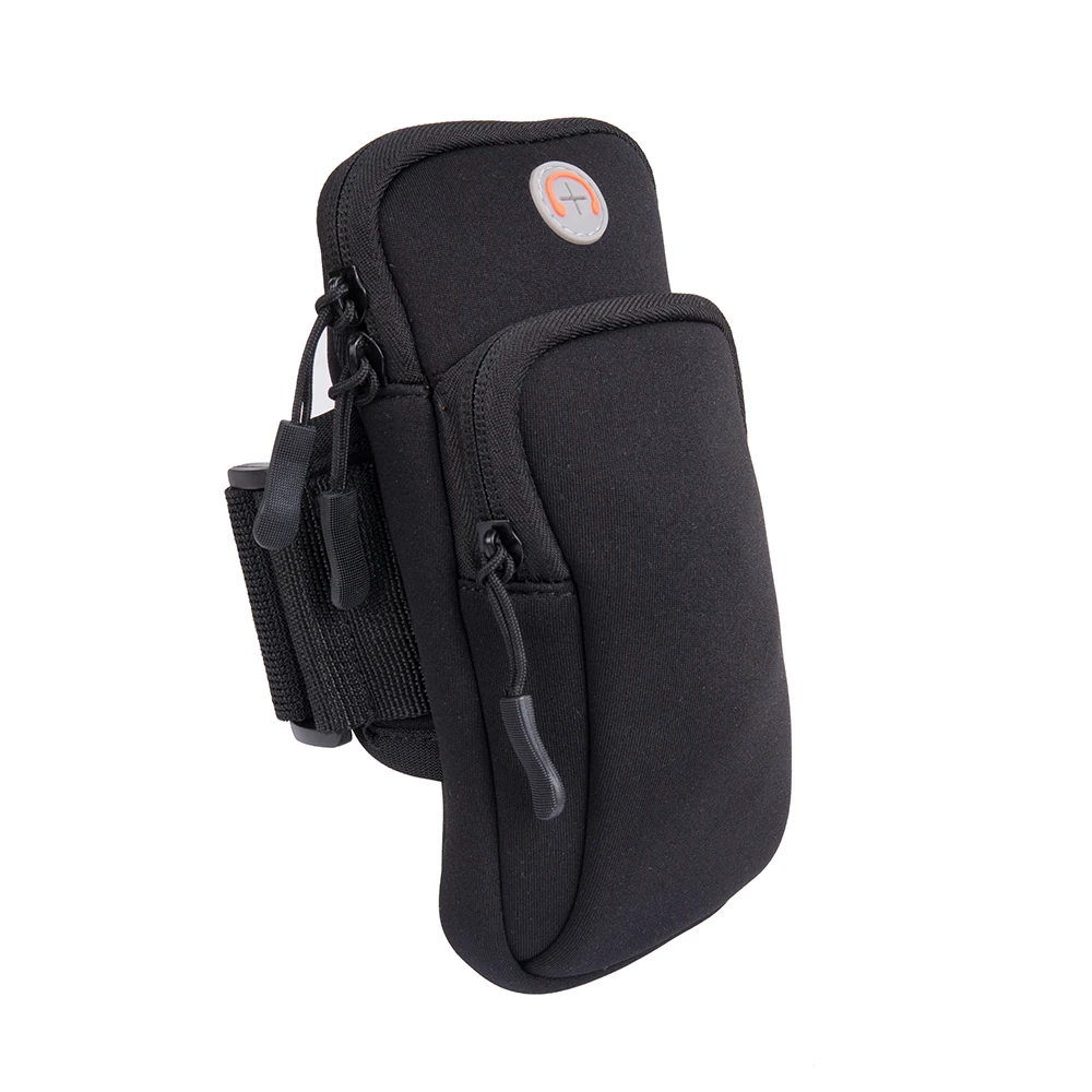 Top ZTTO Road Bike MTB Cycling Neoprene Arm Bag Sport Armband Double Pocket Multi-Function Outdoor Running Waterproof Handbag 5