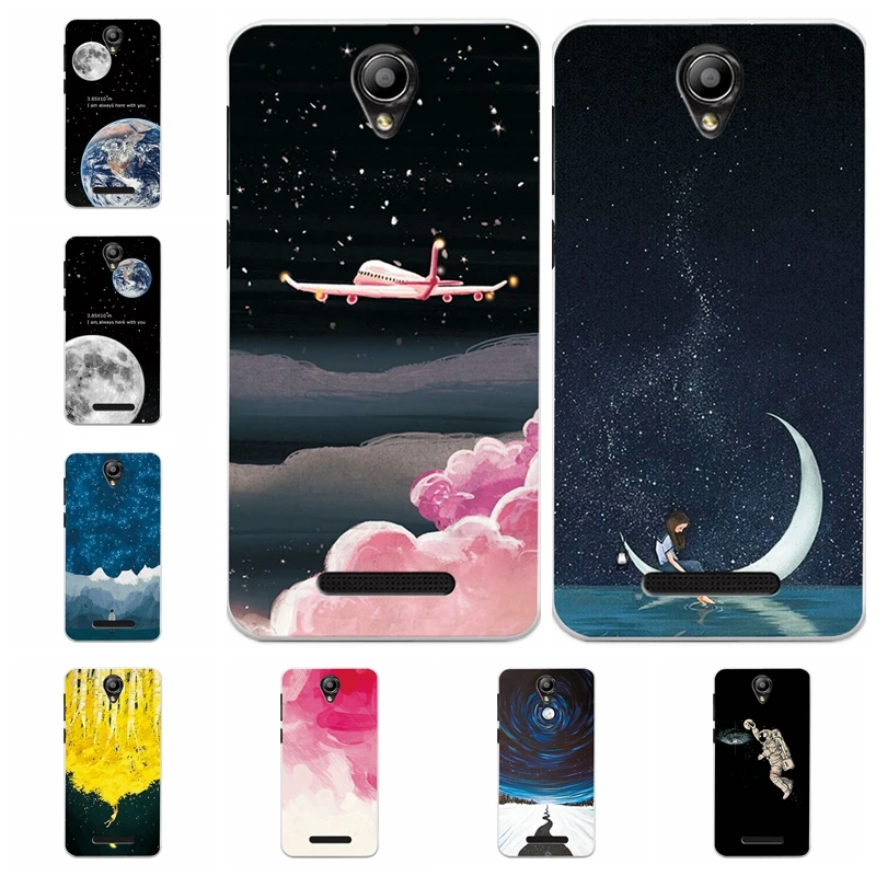 

Couple Sky Moon Earth Case For Fly IQ4514 Soft TPU Silicone Phone Capa Back Cover For Fly IQ 4514 Case Fundas Fashion Painted