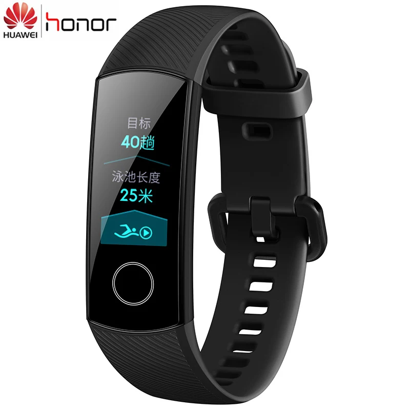 Умный Браслет huawei Honor Band 4, 50 м, водонепроницаемый цветной сенсорный экран, пульсометр для сна, умный Браслет