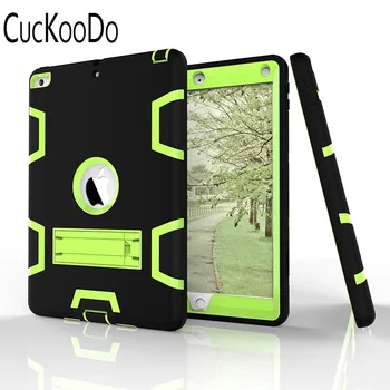 

CucKooDo [Kickstand Feature]Shock-Absorption / High Impact Resistant Armor Defender Case For New iPad 9.7 inch 2017 Release