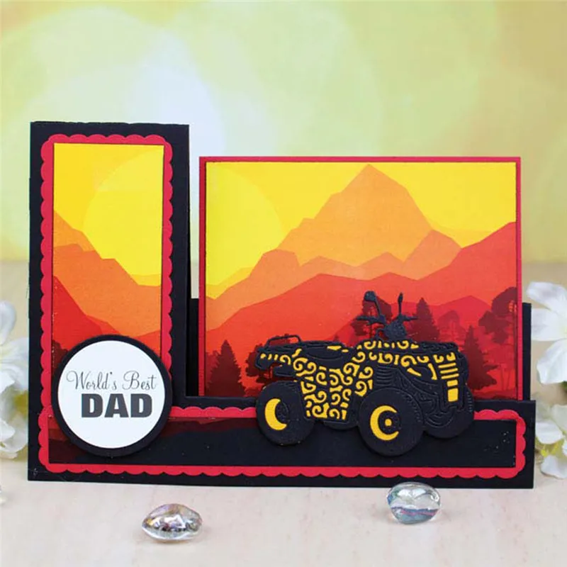 

Motorcycle Metal Cutting Dies Scrapbooking Car Dies Cuts for Card Making DIY Embossing New 2019 Craft Dies