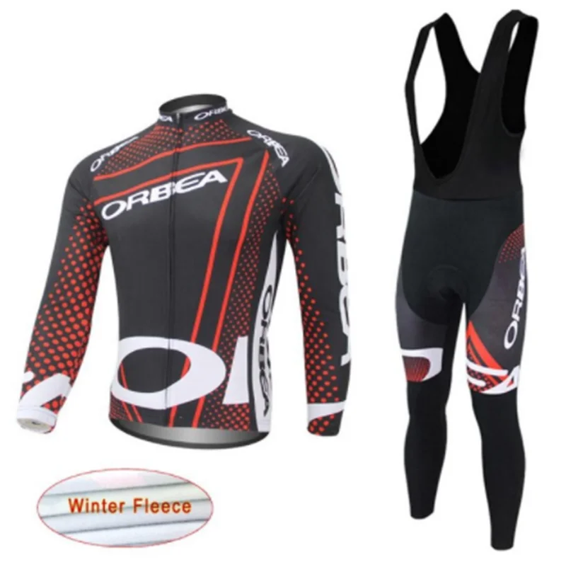 

2017 ORBEA Cycling Clothing winter thermal fleece men's Cycling jerseys MTB bike maillot Ropa Ciclismo Sportswear