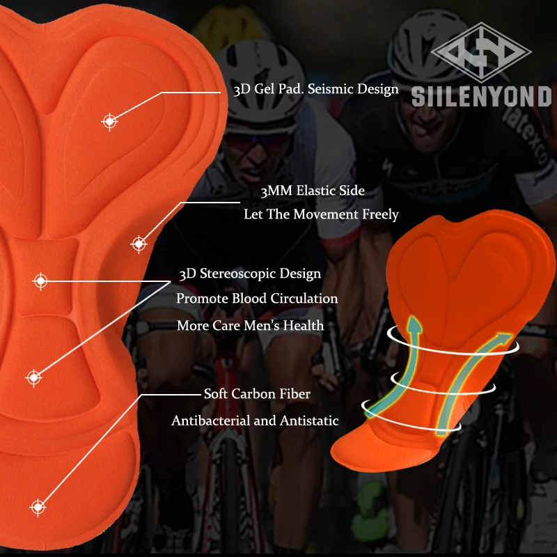 Siilenyond Pro, женские велосипедные брюки, горный велосипед, велосипедный комбинезон с 3D гелевой подкладкой, Coolmax, противоударные велосипедные колготки