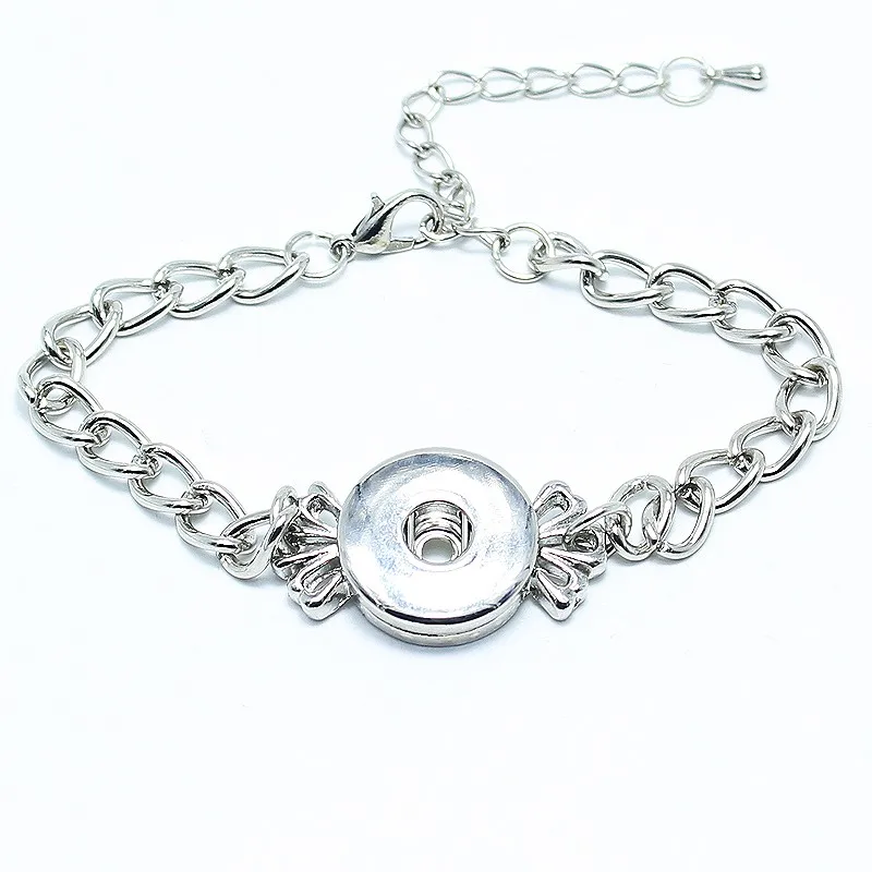 new DIY snap button jewelry charm metal snap bracelets bangles for