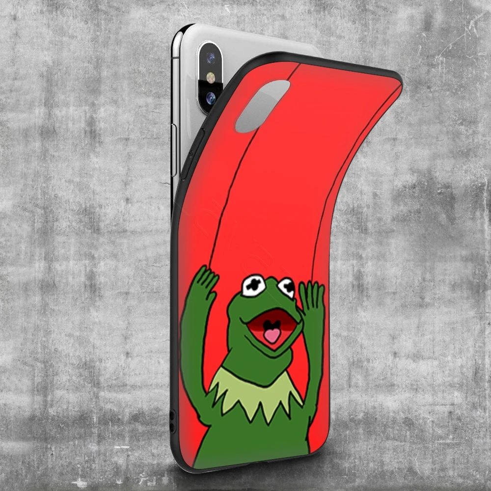 Забавный милый чехол Lavaza Kermit The Frog для iPhone 12 mini 11 Pro XS Max XR X 8 7 6 6S Plus 5 5s se|Бамперы| |