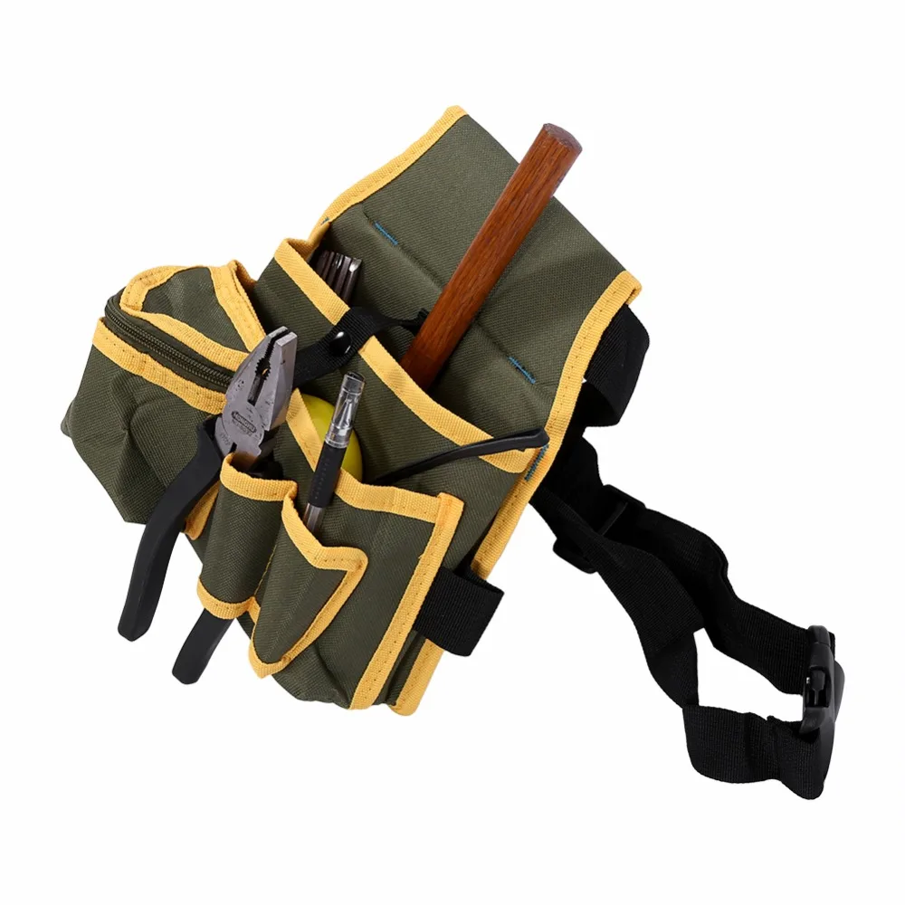 Холщовая поясная сумка с несколькими карманами, инструменты электрика, поясная сумка, универсальный набор, карманная аппаратная сумка, поясная сумка, органайзер, сумка-держатель