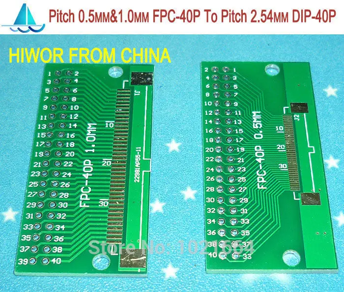 10 шт./лот шаг 0,5 мм& 1,0 мм FPC-40P 40 P FPC для изменения угла наклона лопастей 2,54 мм DIP40 FPC адаптер до DIP PCB Pinboard smd-конвертер