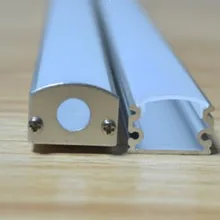 72 м/лот) 36 шт.* 2 м светодиодная алюминиевая профильная полоса с PC молочно-прозрачная крышка торцевые крышки и зажимы для освещение Светодиодное светильник в форме линейки