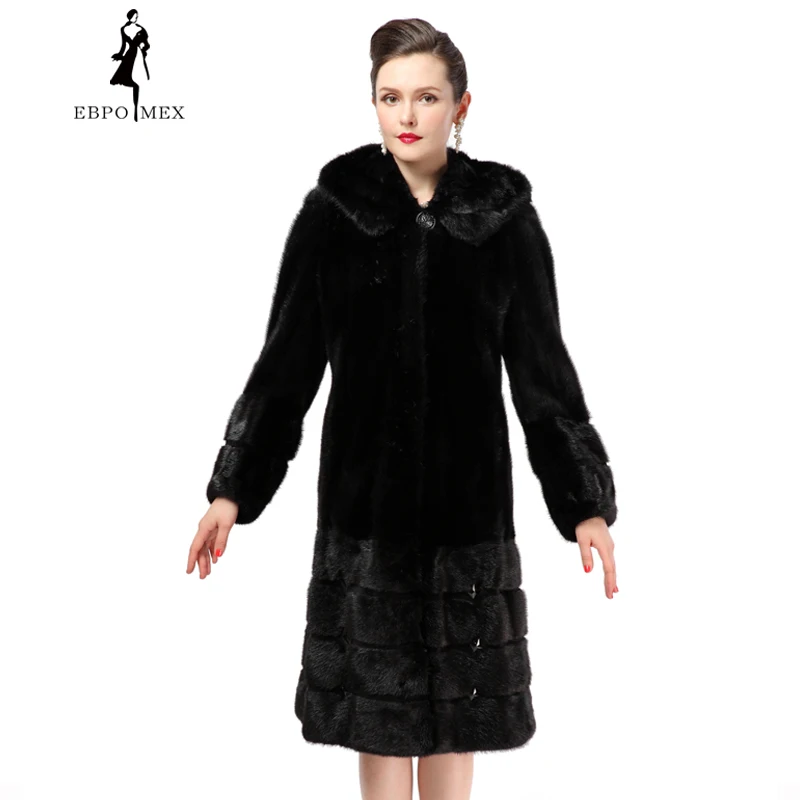 feminine new models fashion mink fur coat,Solid,black,Full Pelt,coat of