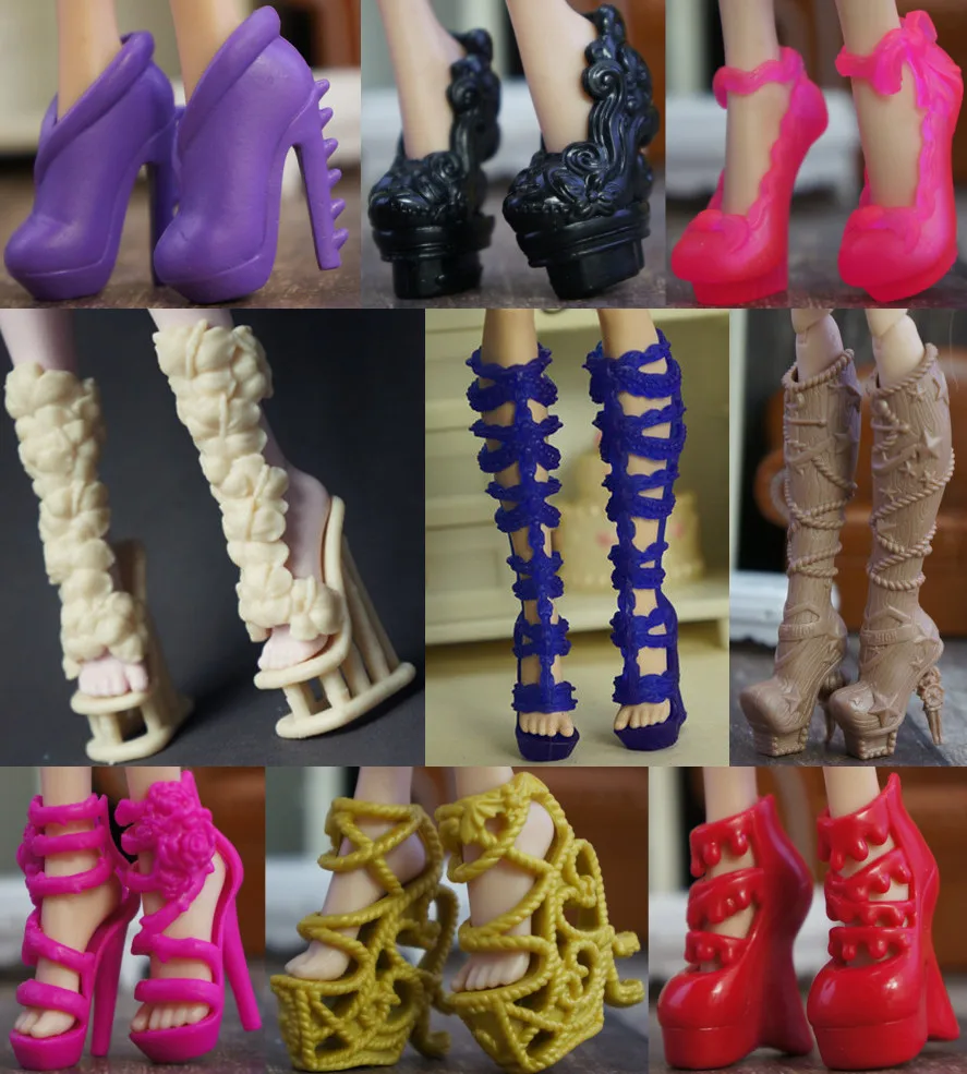 Новинка 2019 модная кукольная обувь длинные ботинки для кукол Monster High милые