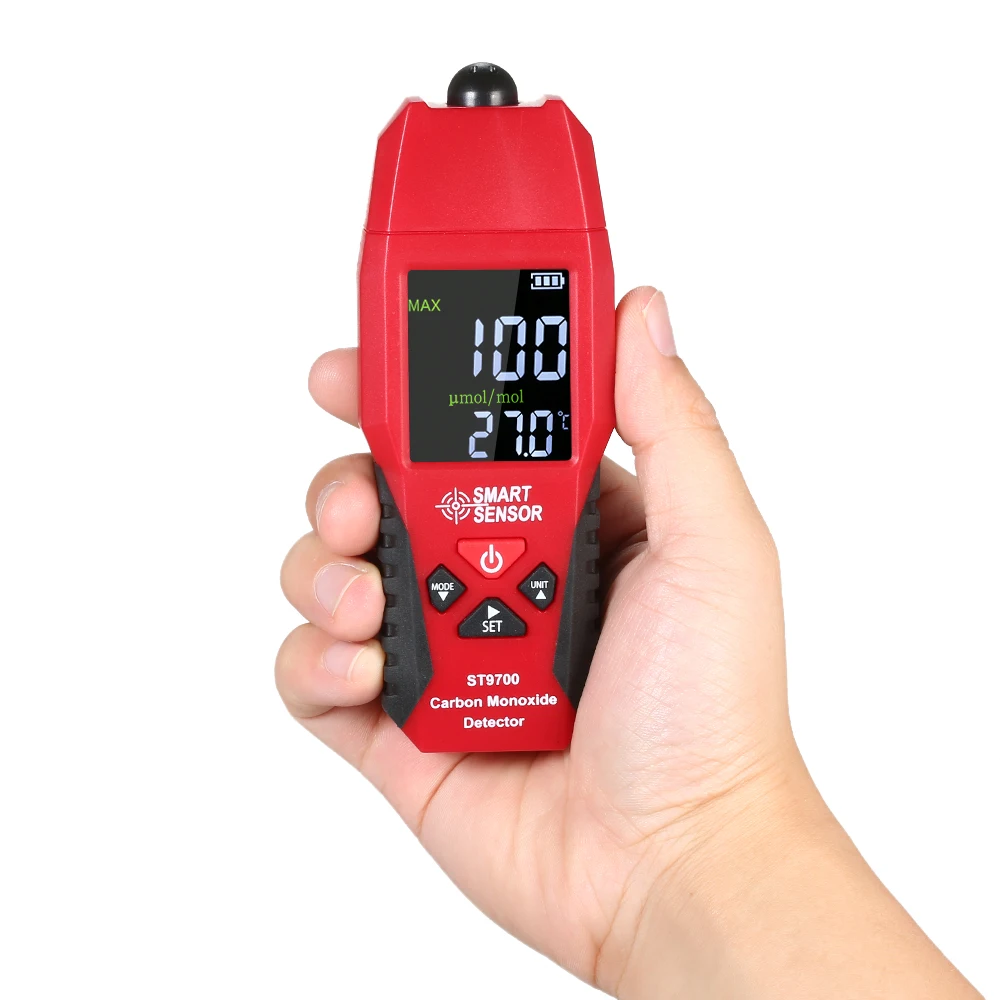 

2 in 1 Monoxide Analyzer Temperature Meter 0 To 1000PPM CO Gas Detector Carbon Air Quality Monitor Gas Leak Detector Detector