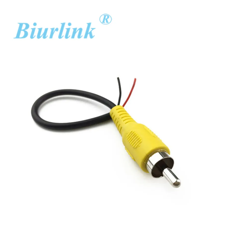 Biurlink 5pcs DIY Male RCA Plug Cable RCA Adapter for Car Stereo CD DVD