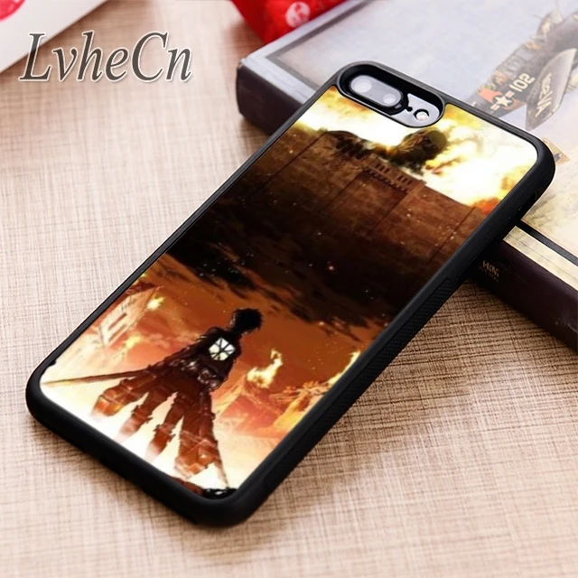 Чехол для телефона LvheCn атака на титановое пламя чехол iPhone 5 6 6s 7 8 plus X XR XS max 11 12 Pro