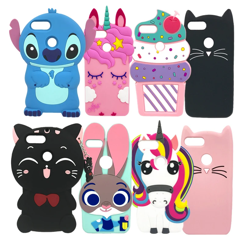 Honor 7X Case Cute Cartoon Soft Silicone Back Phone Cover For Huawei Honor7X Honor 7 X BND-L21 BND-L22 BND-AL10 Cover Shells Bag