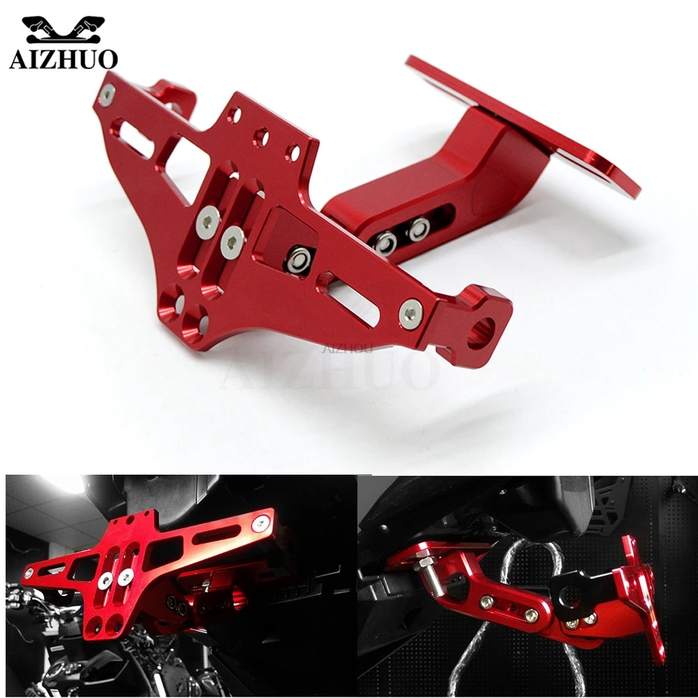 CNC Aluminum Motorcycle License Plate Holder Rear Registeration Plate