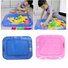 Новая надувная песочница замок переносной столик многофункциональная формочка для песка пластиковая детская глиняная цветная игрушка для песочницы Домашняя игра песок