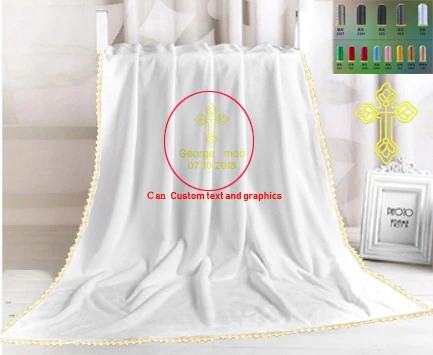 

Custom Your Own Design Bath Beach Towel Baptism blanket personalized baptism Customized bath towel Hand embroidery bath towel
