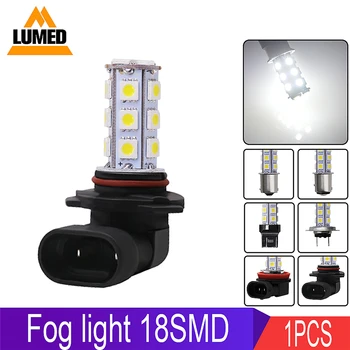 

1x Car LED Lights 1156 BA15S P21W 7443 1157 H7 H8 H11 9005 9006 Auto 18 LED 5050 SMD DRL Indicator Lights Fog lamp DC 12V