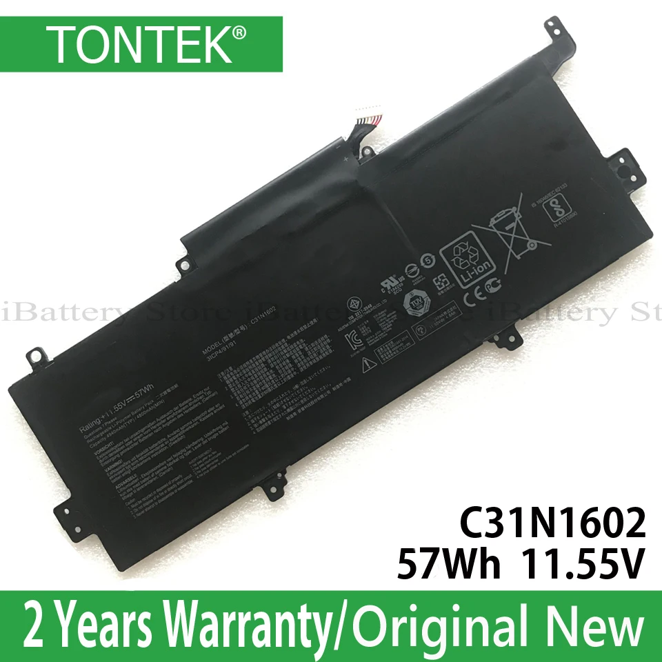 TONTEK Подлинная C31N1602 батарея для Asus Zenbook UX330 UX330UA UX330U UX330UA 1A UX330UA 1B серии 0B200 02090000|Аккумуляторы для ноутбуков| | АлиЭкспресс