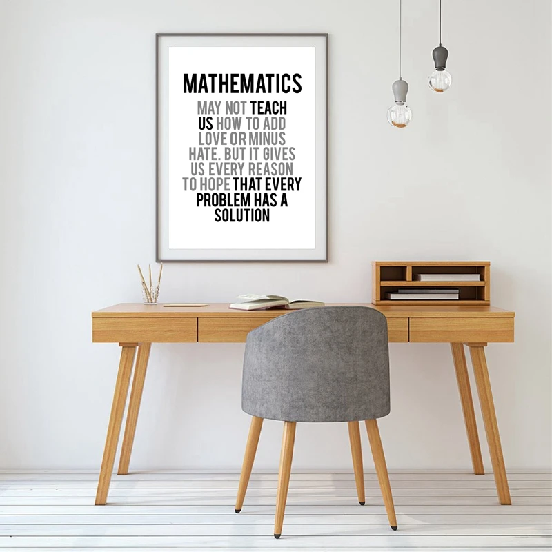 Math Gift Canvas Poster Home Decor