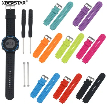 

Replacement Silicone Watchbands Wrist Strap for Garmin Forerunner 220 230 235 630 620 735XT Watch Strap With Pins & Tools