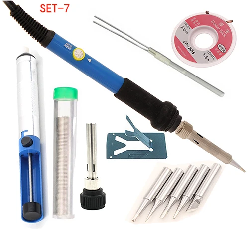 Soldering Iron 60W Adjustable Electric Temperature Welding Soldering Iron Tool 8 in Kit 220V Xisheep Home Decor Items Tools Home Improvement Red for St.Patricks Day Soldering Iron 60W Adjustable Electric Temperature Welding Soldering Iron Tool 8 in Kit 220V Xisheep Home Decor Items Tools Home Improvement Red for St.Patricks Day