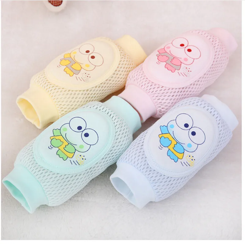 

2019 Toddler Elbow Pads Kid Baby Crawl Kneecaps Baby Leg Warmers Safety Knee Pad Baby Animal Mesh Sock