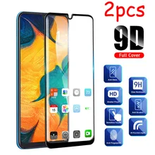 2 Pçs/lote Completo Cola Samsun A50 Vidro De Proteção de Vidro Para Samsung Galaxy A70 A40 A30 A50 No Galax UM 50 30 40 70 50A 70A Filme