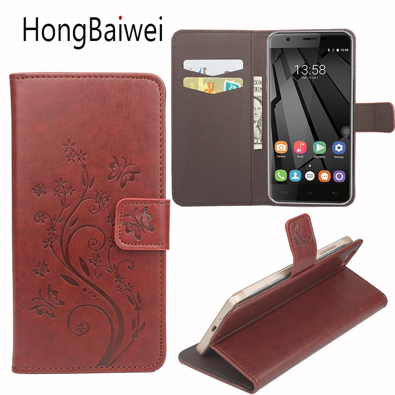 

HongBaiwei for Oukitel U7 Pro Case Leather Flower Pattern Flip Luxury Card Slot Wallet Phone Bag Case for Oukitel U7 Pro