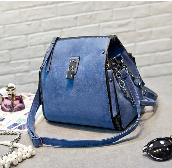 

Fashion vintage nubuck leather chain motorcycle bag female handbag cross-body shoulder women's handbag DAX58