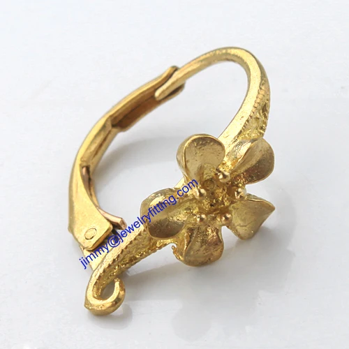 Jewelry findings Wholsale Raw brass Vintage Earring Hooks French
