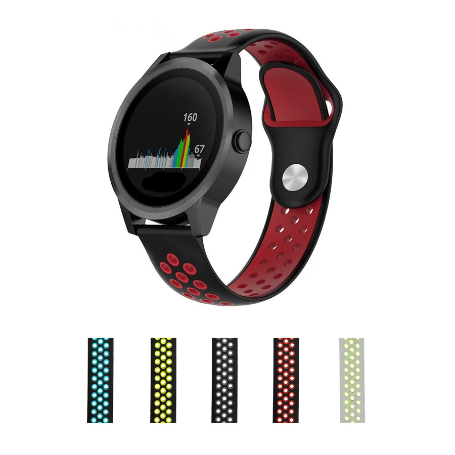 

20MM Silicone Replacement Watch Strap Wrist Band Strap for Garmin vivoactive3 vivomove HR vivomove Watch