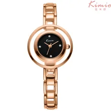 Marca de Relojes de lujo Cusual KW6100M Mujeres de la Aleación de Reloj de Cuarzo de KIMIO Señora Relojes de Vestir Relojes Mujer Relogios Montre Femme