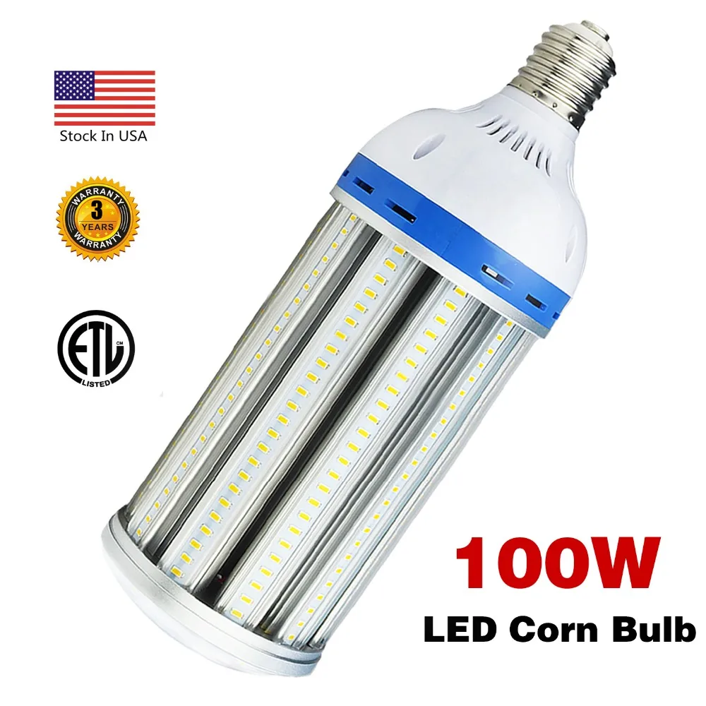 100W LED Corn Light Bulb,Large Mogul Base E39 LED Bulbs,5000K Cool