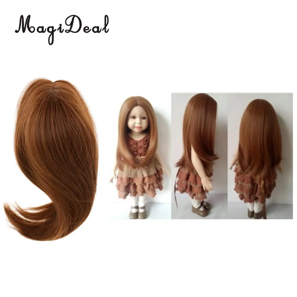 MagiDeal Fashion 28cm High-Temperature Wire Hair Doll Wig for Hair Salon 18 Inch   Dolls DIY Making Accessories Gift