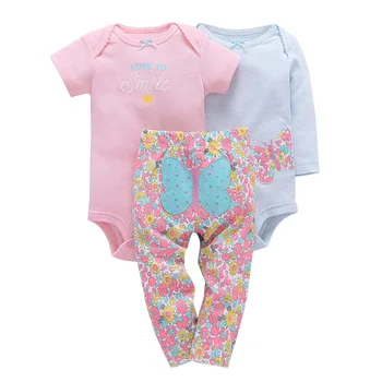 

baby girl boy clothes cartoon romper+pants newborn set summer outfit unisex new born clothing toddler costume animal print suit