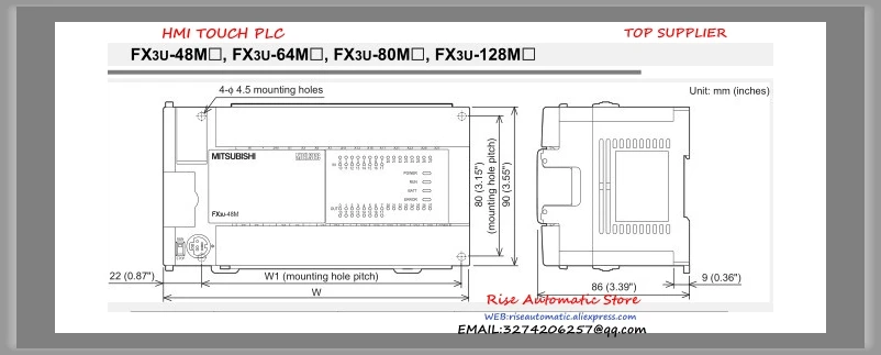 FX3U-64MR/DS плх новый оригинальный основной блок DI 32 DO 16 реле 24 В DC