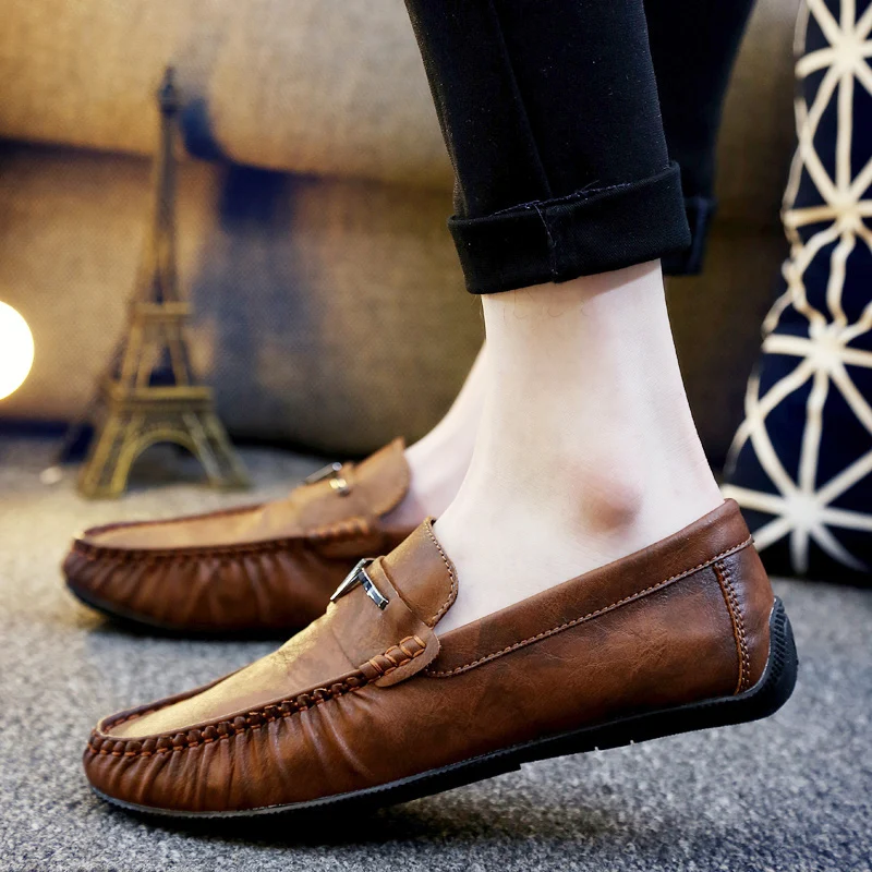 

Tidog Spring male shoes han edition lazy loafers doug shoes casual shoes Men Moccasins