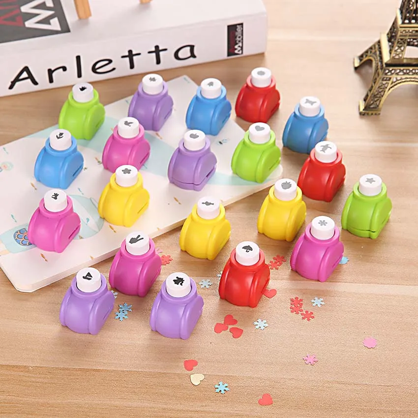 

6pcs/lot Craft Punch for DIY Handmade Album or Card Making/ 24 Patterns Creative Embossing Machines for Kids and Child DIY Toys