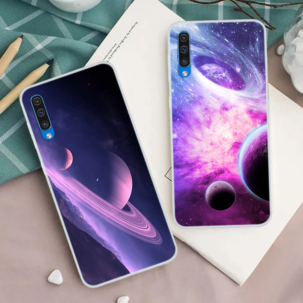 Star Space Case For Samsung A50 Case Soft Silicone Back Cover Phone Case For Samsung GalaxyA50 A10 A20 A30 A 30 A 50 A505 A505F