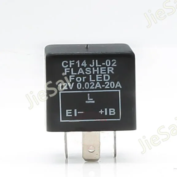 Universal CF13/ CF14 3 pin flashing LED Flasher Relay to prevent