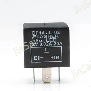 

Universal CF13/ CF14 3 pin flashing LED Flasher Relay to prevent turning car and motorcycle LED lights flash relay