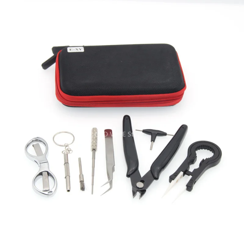 New E Xy Mini Vape Diy Tool Bag Tweezers Pliers Wire Heaters Kit Coil Jig Winding For Ng Electronic Cigarette Accessories