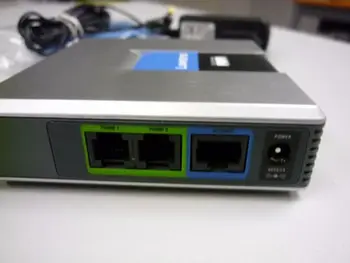 

LINKSYS PAP2T-NA SIP VOIP Phone Adapter VoIP phone Linksys PAP2T Internet Phone Adapter Two Phone Ports without retail box