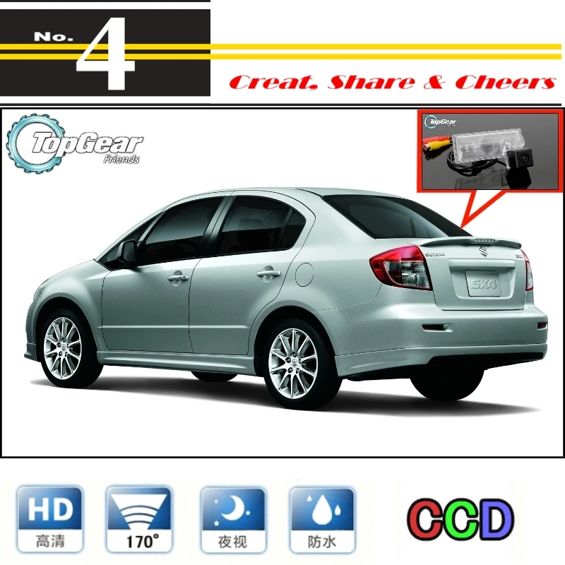 

LiisleeCar Camera For Suzuki SX4 SX-4 SX 4 Sedan MK1 High Quality Rear View Back Up Camera For PAL / NTSC | CCD + RCA Connector
