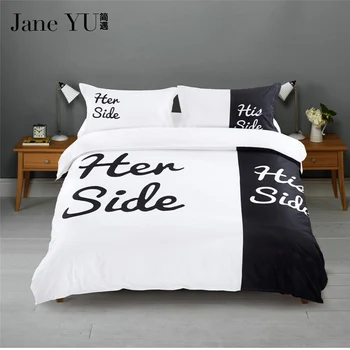 

JaneYU New luxury Lover bedding set duvet cover set king Queen size wedding bed set include One Quilt cover Two pillowcase