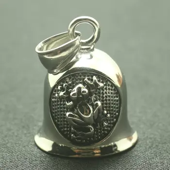 

316L Stainlesss Steel Animal Frog Double Sided Pattern Cool jingle Bell Pendant